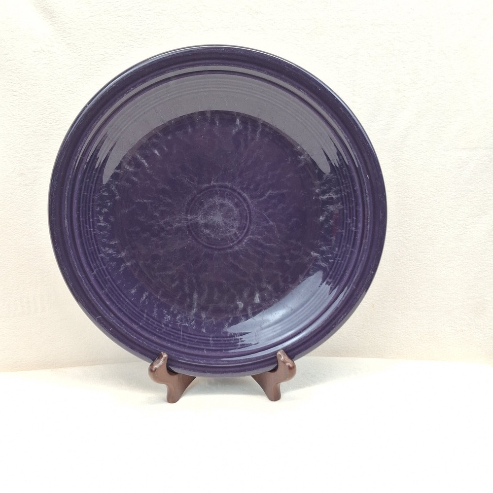 FIESTA Homer Laughlin Fiestaware Dinner Plate Plum Dark Purple READ